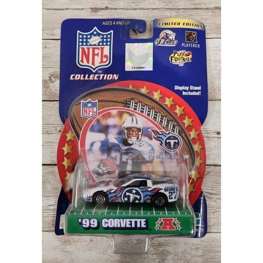 NFL Collection Limited Edition ‘99 Corvette Die Cast Car Eddie George 27 Hasbro